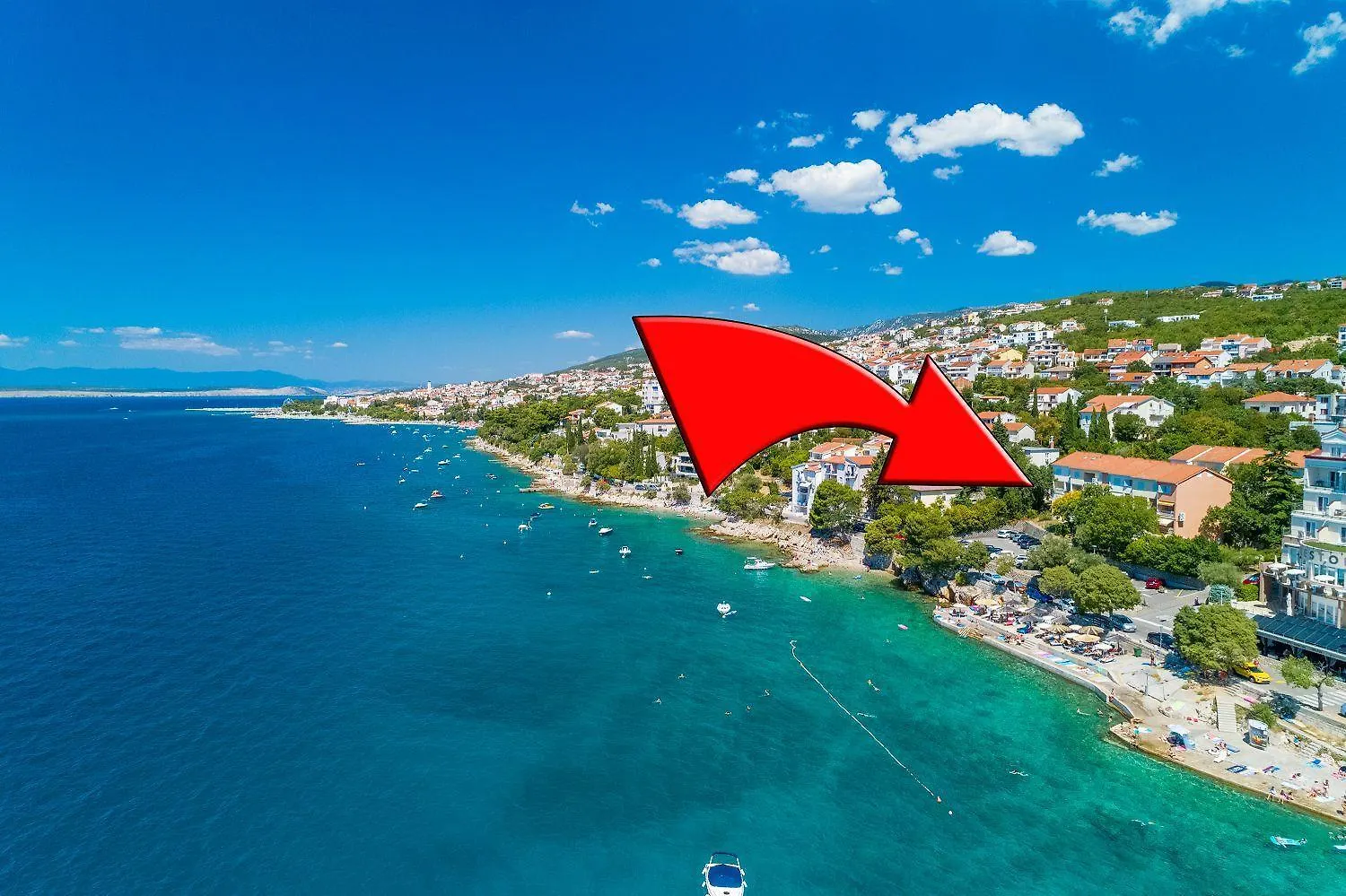 Malerisches Apartment Nur 50 Meter Zum Strand Mit Privatem Balkon, Wifi, Privatparkplatz Selce