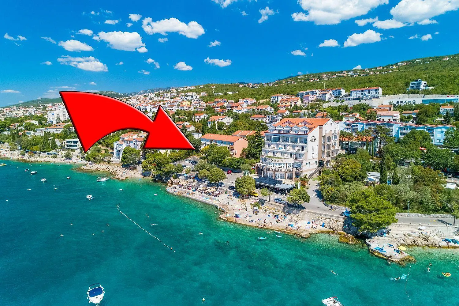 Malerisches Apartment Nur 50 Meter Zum Strand Mit Privatem Balkon, Wifi, Privatparkplatz Selce